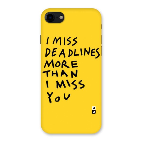 Deadlines Back Case for iPhone SE 2020