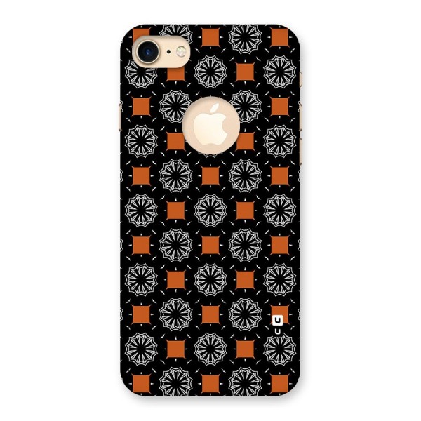 Decorative Wrapping Pattern Back Case for iPhone 7 Logo Cut