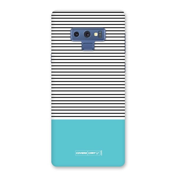 Deep Sky Blue Stripes Back Case for Galaxy Note 9