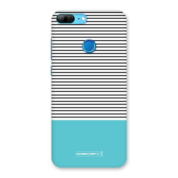 Deep Sky Blue Stripes Back Case for Honor 9 Lite