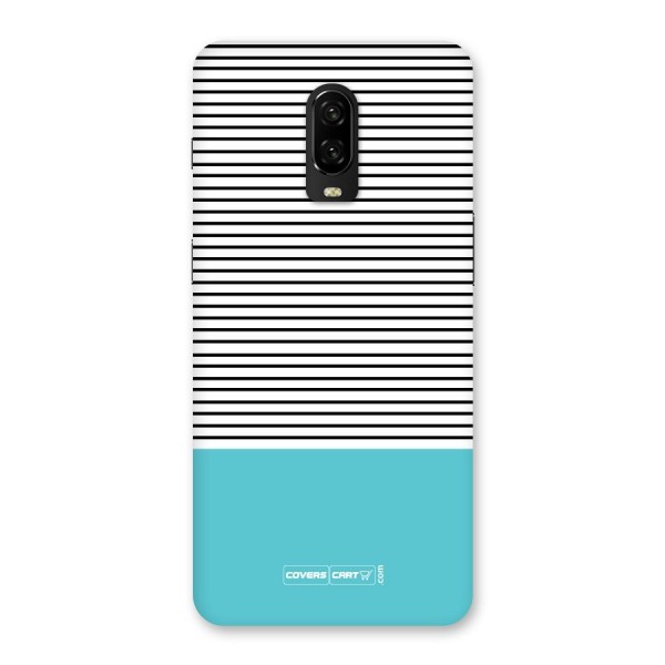 Deep Sky Blue Stripes Back Case for OnePlus 6T