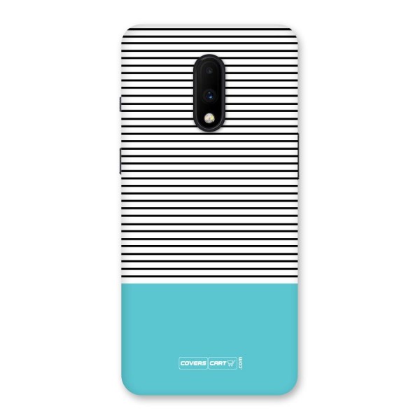 Deep Sky Blue Stripes Back Case for OnePlus 7
