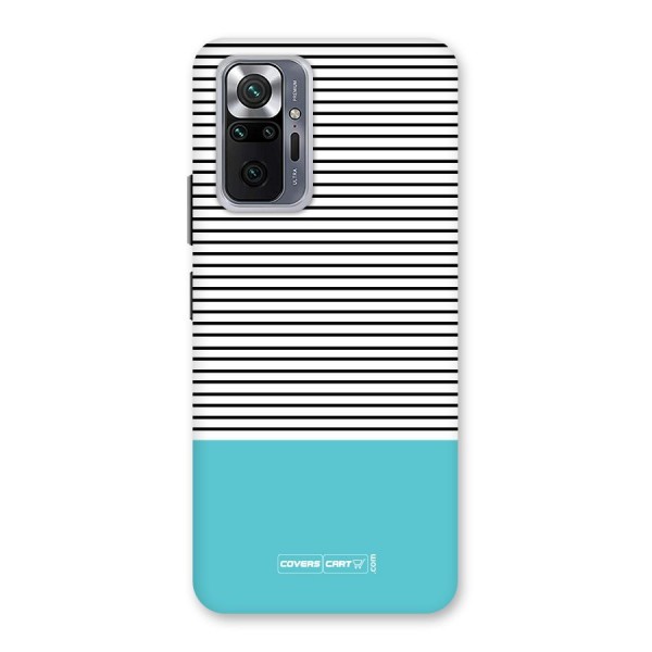Deep Sky Blue Stripes Back Case for Redmi Note 10 Pro