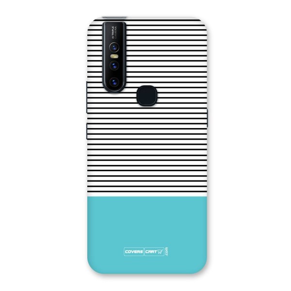 Deep Sky Blue Stripes Back Case for Vivo V15