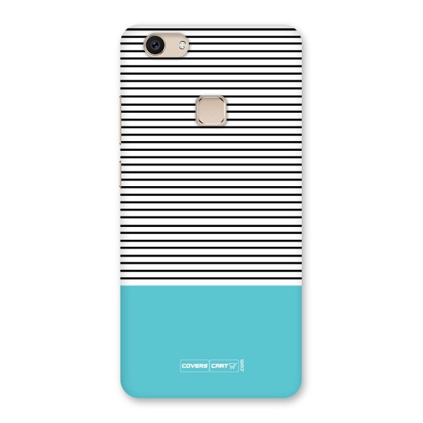 Deep Sky Blue Stripes Back Case for Vivo V7