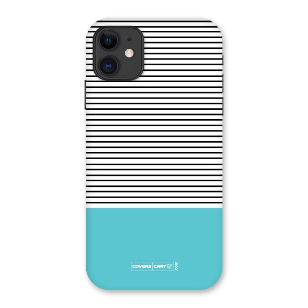 Deep Sky Blue Stripes Back Case for iPhone 11