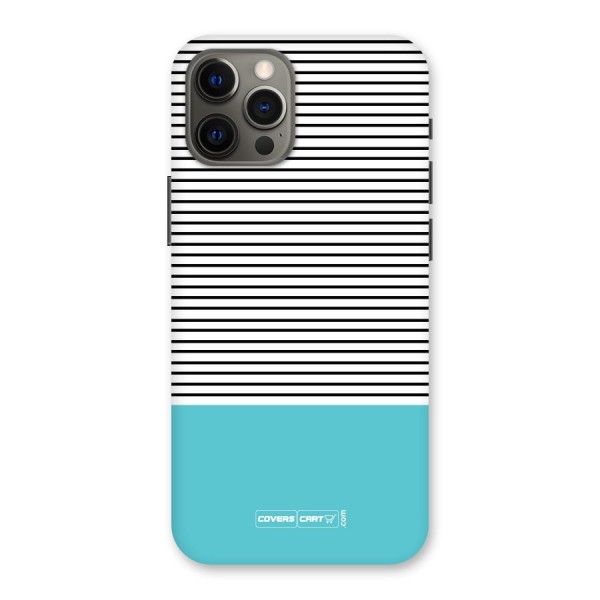 Deep Sky Blue Stripes Back Case for iPhone 12 Pro Max