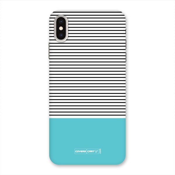 Deep Sky Blue Stripes Back Case for iPhone XS Max