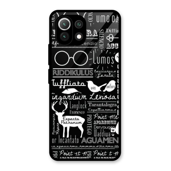 Deer Key Spell Glass Back Case for Mi 11 Lite NE 5G