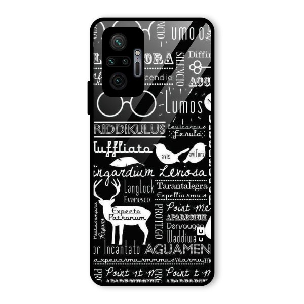 Deer Key Spell Glass Back Case for Redmi Note 10 Pro Max