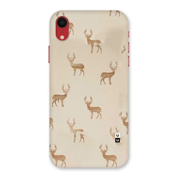Deer Pattern Back Case for iPhone XR