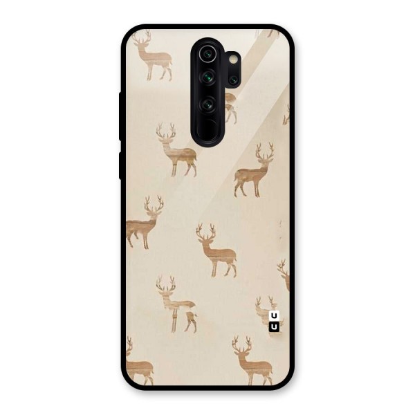 Deer Pattern Glass Back Case for Redmi Note 8 Pro