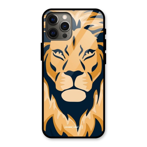 Designer Lion Glass Back Case for iPhone 12 Pro Max