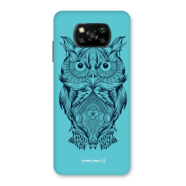 Designer Owl Back Case for Poco X3