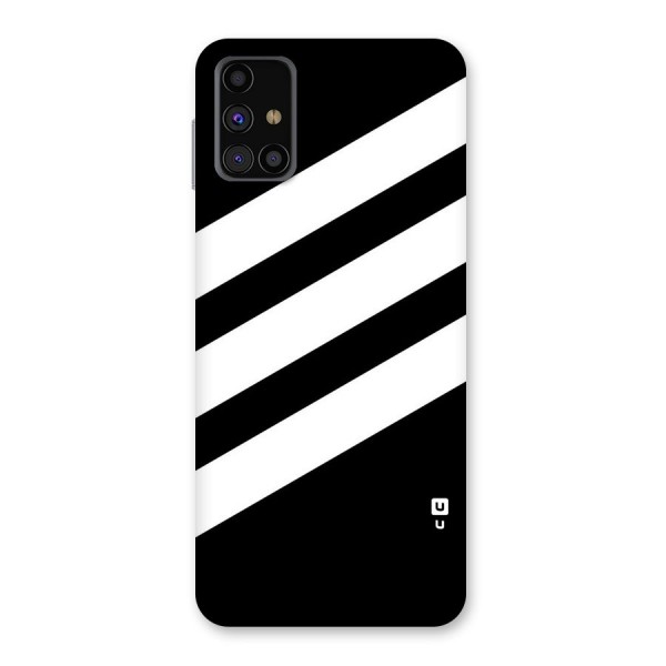 Diagonal Classic Stripes Back Case for Galaxy M31s