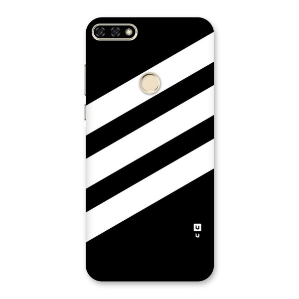 Diagonal Classic Stripes Back Case for Honor 7A