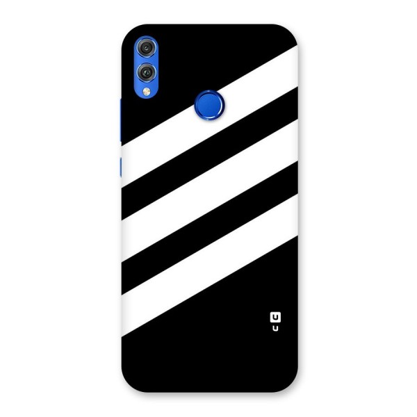 Diagonal Classic Stripes Back Case for Honor 8X