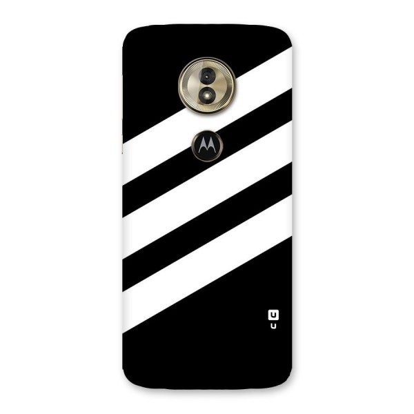 Diagonal Classic Stripes Back Case for Moto G6 Play