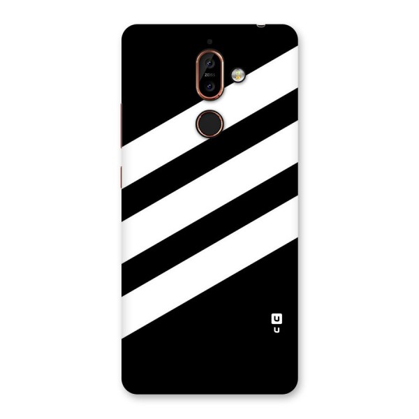 Diagonal Classic Stripes Back Case for Nokia 7 Plus