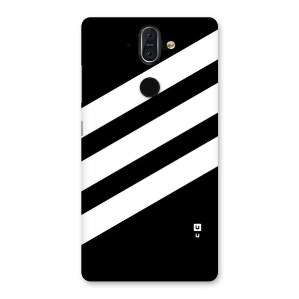 Diagonal Classic Stripes Back Case for Nokia 8 Sirocco