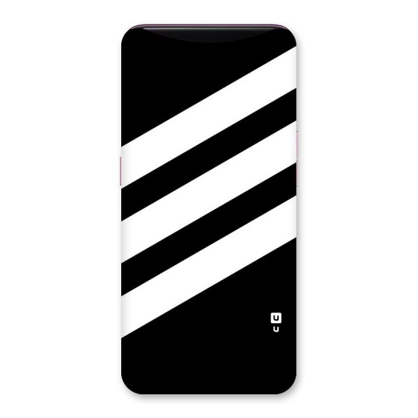 Diagonal Classic Stripes Back Case for Oppo Find X