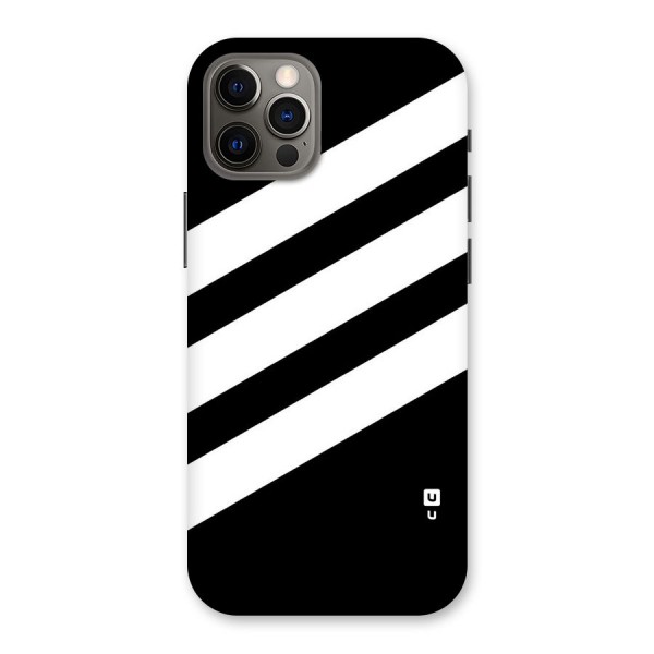 Diagonal Classic Stripes Back Case for iPhone 12 Pro