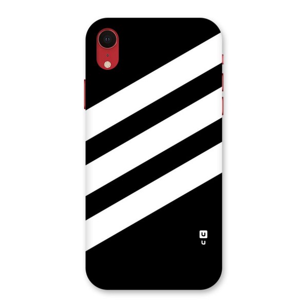 Diagonal Classic Stripes Back Case for iPhone XR