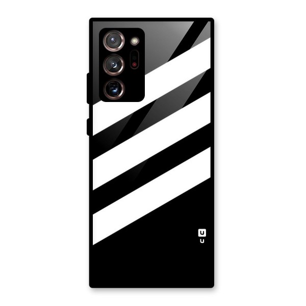 Diagonal Classic Stripes Glass Back Case for Galaxy Note 20 Ultra