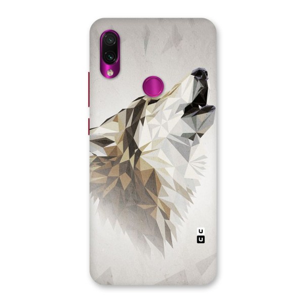 Diamond Wolf Back Case for Redmi Note 7 Pro