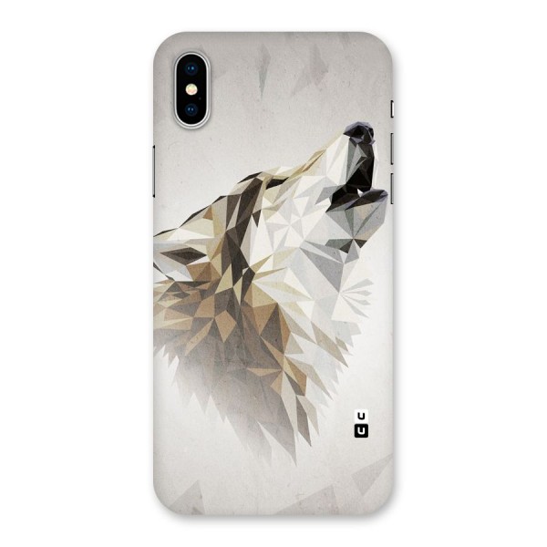 Diamond Wolf Back Case for iPhone XS