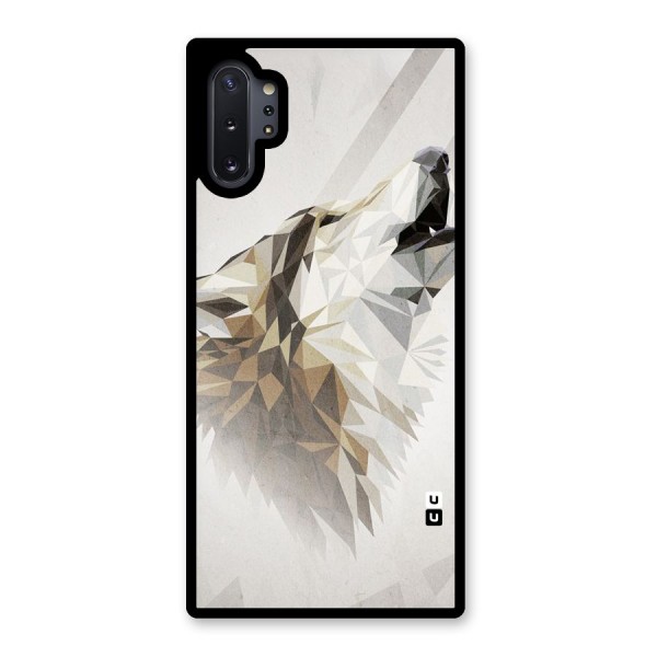 Diamond Wolf Glass Back Case for Galaxy Note 10 Plus