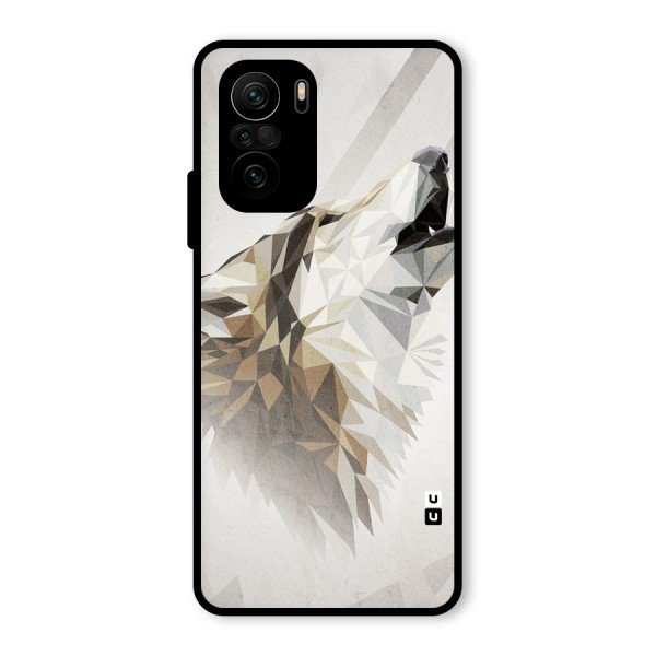 Diamond Wolf Glass Back Case for Mi 11X Pro