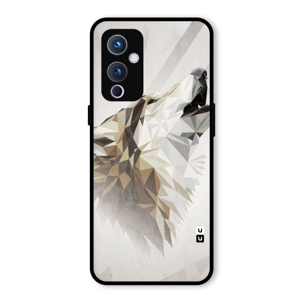 Diamond Wolf Glass Back Case for OnePlus 9