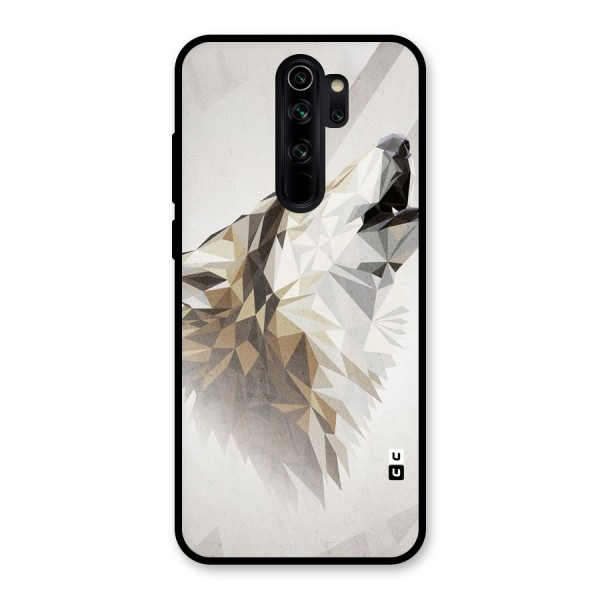 Diamond Wolf Glass Back Case for Redmi Note 8 Pro