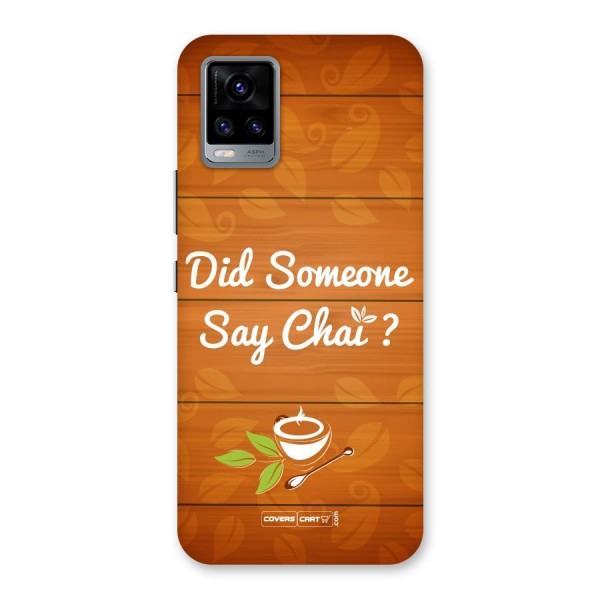 Did Someone Say Chai Back Case for Vivo V20