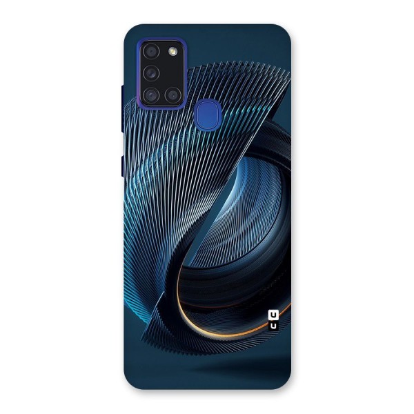 Digital Circle Pattern Back Case for Galaxy A21s