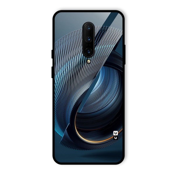 Digital Circle Pattern Glass Back Case for OnePlus 7 Pro