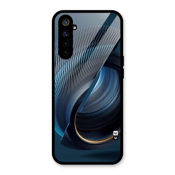 Digital Circle Pattern Glass Back Case for Realme 6