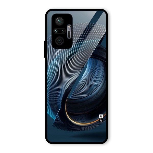 Digital Circle Pattern Glass Back Case for Redmi Note 10 Pro Max