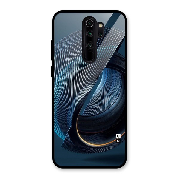 Digital Circle Pattern Glass Back Case for Redmi Note 8 Pro