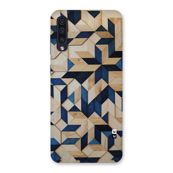 Disorted Wood Blue Back Case for Galaxy A50
