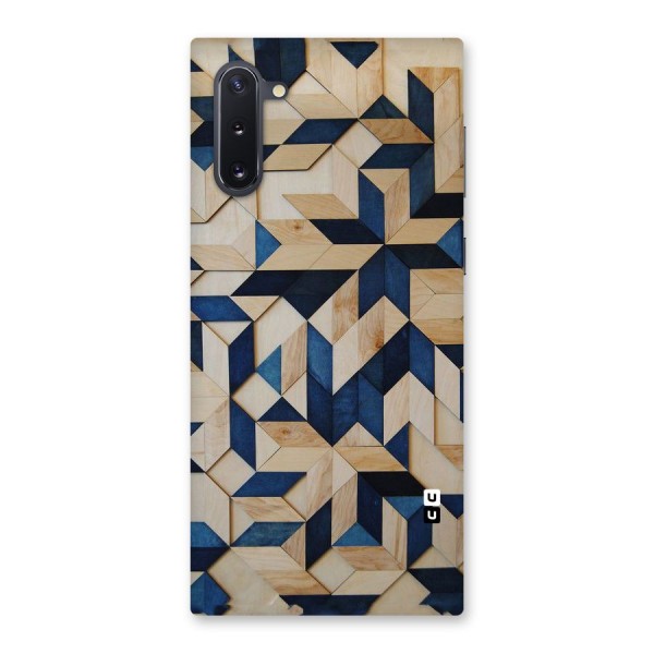 Disorted Wood Blue Back Case for Galaxy Note 10