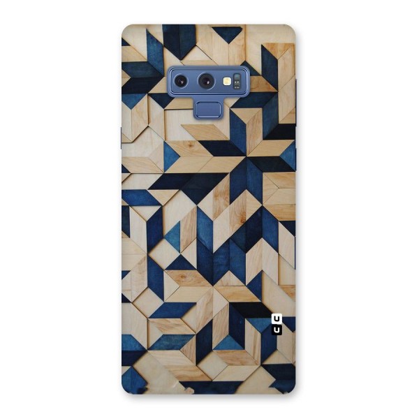 Disorted Wood Blue Back Case for Galaxy Note 9