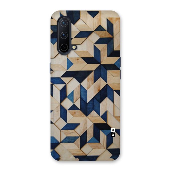 Disorted Wood Blue Back Case for OnePlus Nord CE 5G