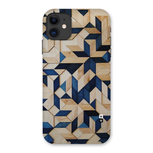 Disorted Wood Blue Back Case for iPhone 11