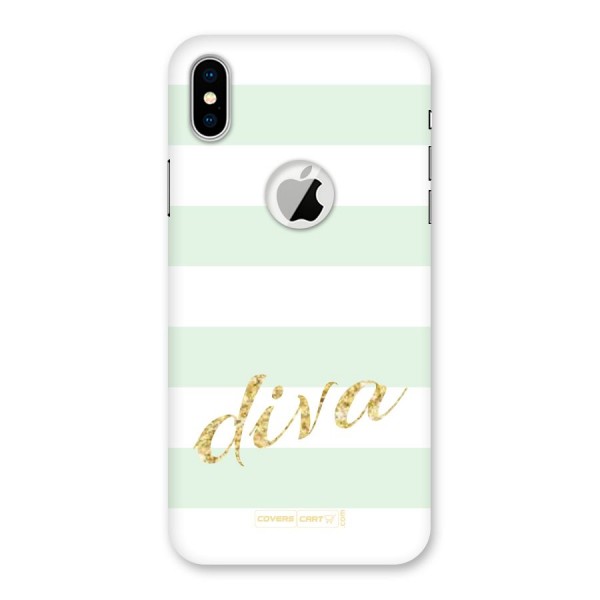 Diva Back Case for iPhone X Logo Cut