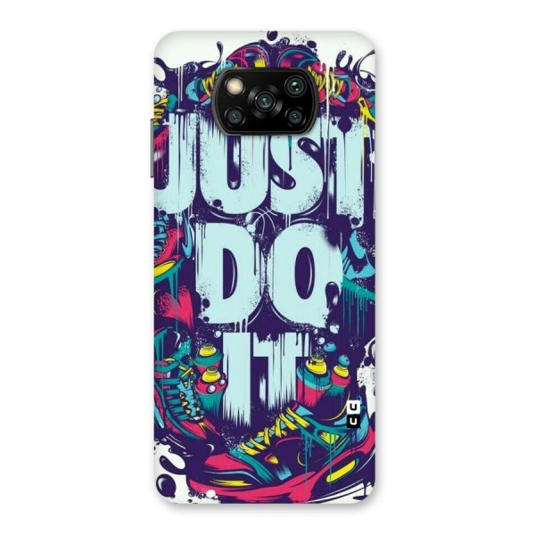 Do It Abstract Back Case for Poco X3