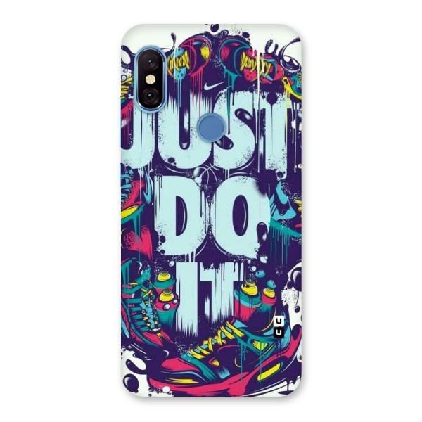 Do It Abstract Back Case for Redmi Note 6 Pro