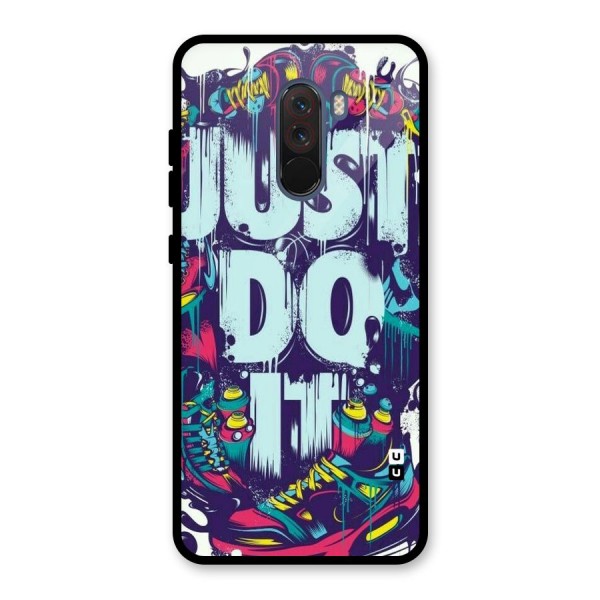 Do It Abstract Glass Back Case for Poco F1