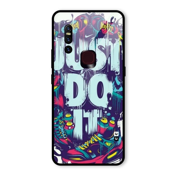 Do It Abstract Glass Back Case for Vivo V15